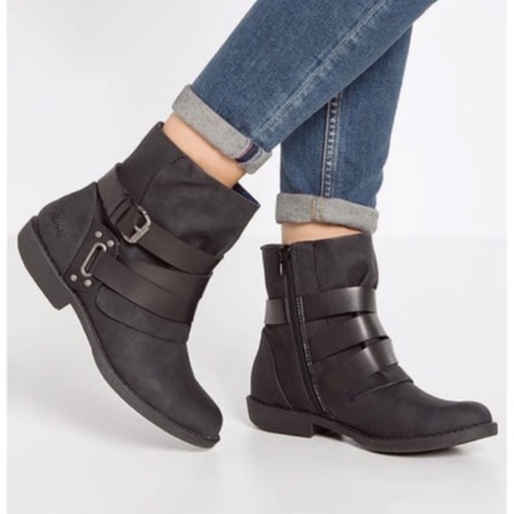NIB Mate Buckle Fold Over Ankle Combat Boots